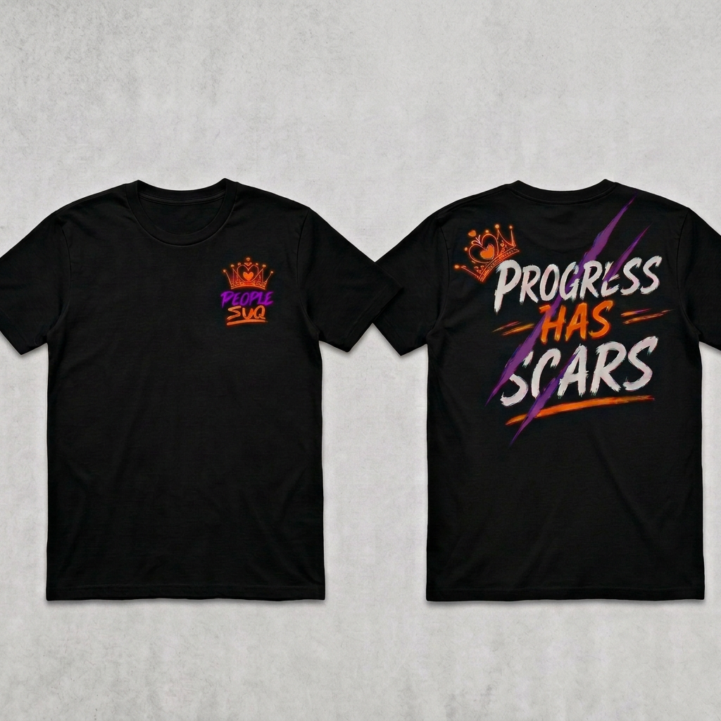 People Suq Progress Has Scars T shirt